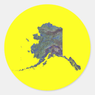 Alaska Map Sticker