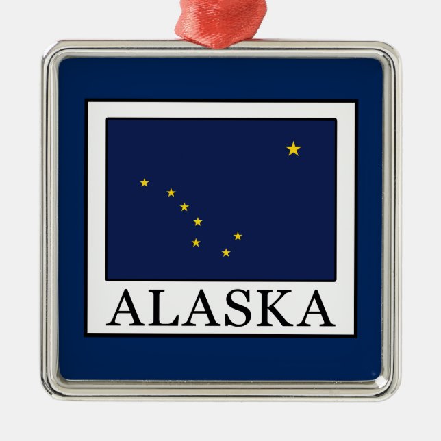 Alaska Metal Tree Decoration (Front)