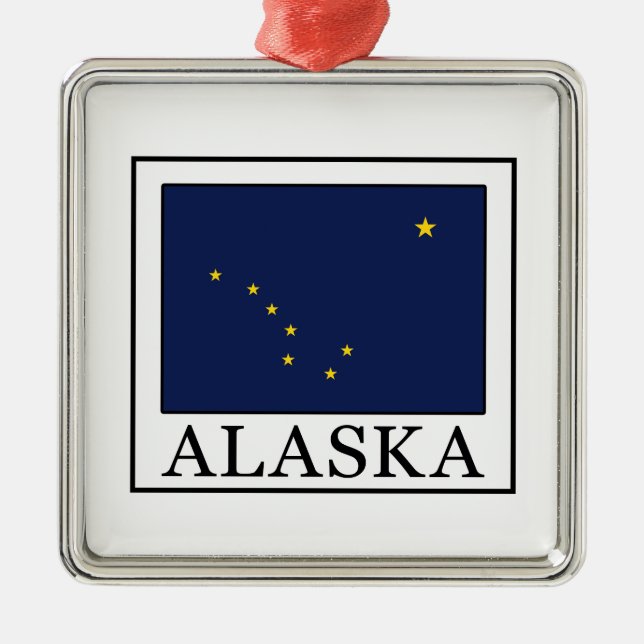 Alaska Metal Tree Decoration (Front)