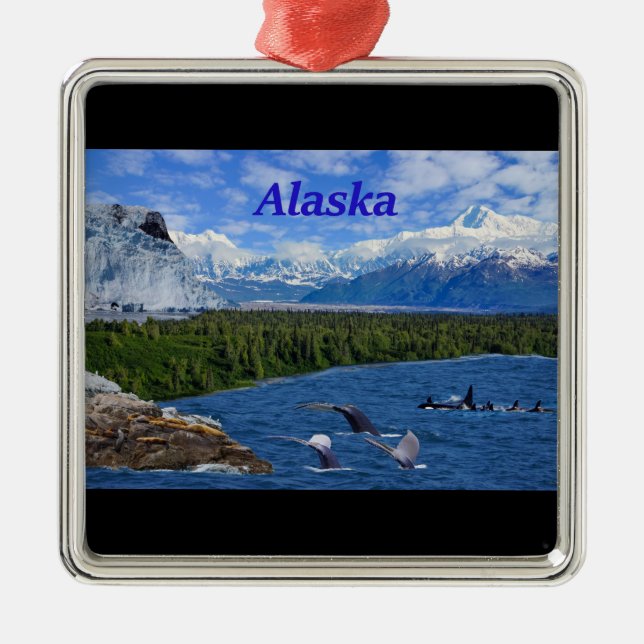 Alaska Metal Tree Decoration (Front)