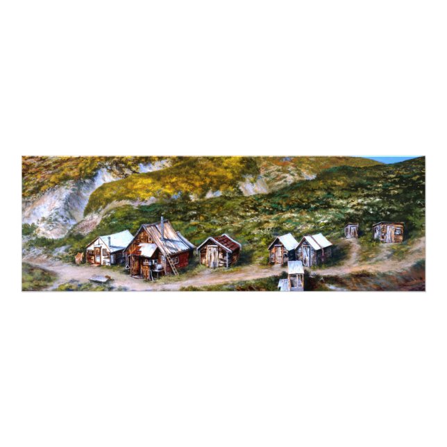 Alaska Mining Camp Gold Prospecting Wall Picture Photo Print (Front)