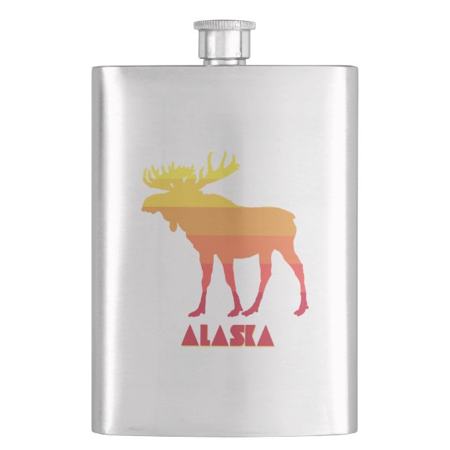 Alaska Moose Hip Flask (Front)