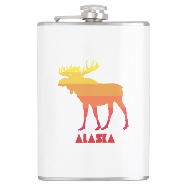 Alaska Moose Hip Flask (Front)