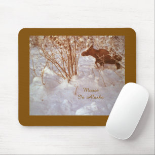 Alaska Moose Mouse Pad