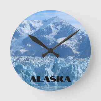 Alaska Mountain Glacier Meets the Ocean Round Clock