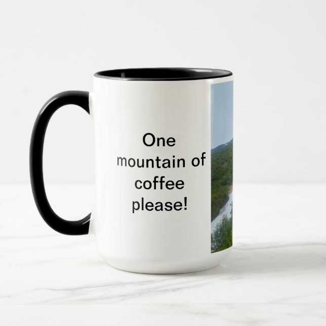 Alaska Mountain Mug (Left)
