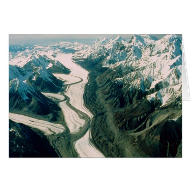 Alaska Mountain Range-Aerial View (Front Horizontal)