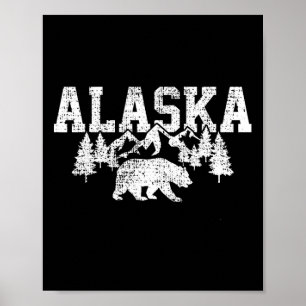 Alaska Mountains Forest Hunting Usa  Poster