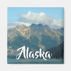 Alaska Mountains Landscape Photo Magnet