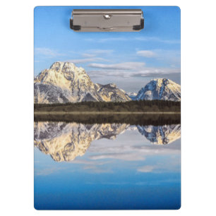 Alaska Mountains Reflection Photo Clipboard