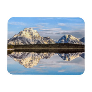 Alaska Mountains Reflection Photo Magnet