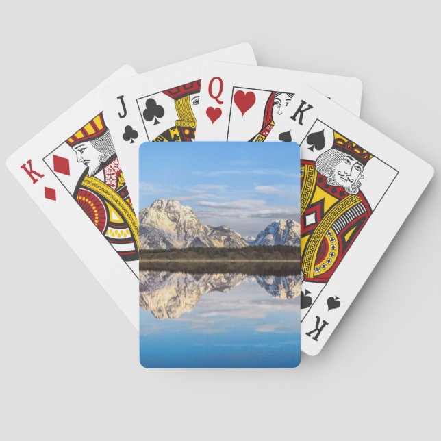Alaska Mountains Reflection Playing Cards (Back)