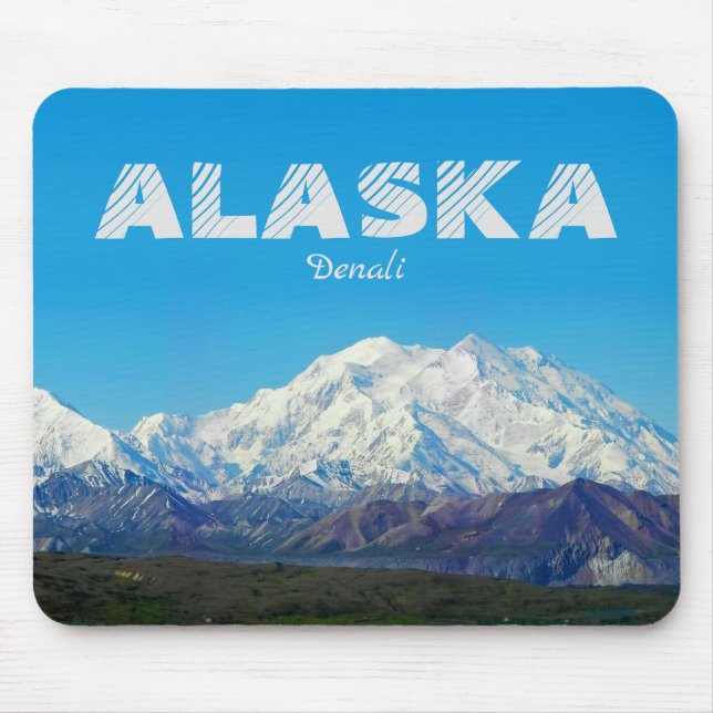 Alaska Mousepad Souvenir Gift Denali Mountain (Front)