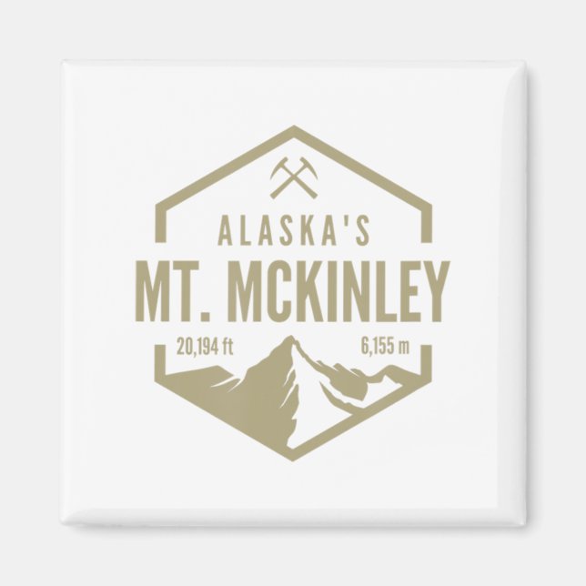 Alaska Mt McKinley  Magnet (Front)