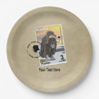Alaska Muskox Postage Stamp Souvenir