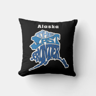Alaska Nickname Word Art Cushion