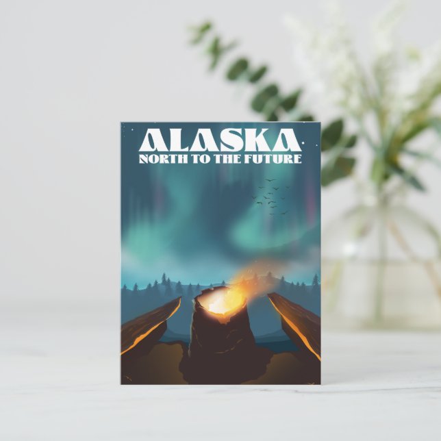 Alaska ,North to the future Postcard (Standing Front)