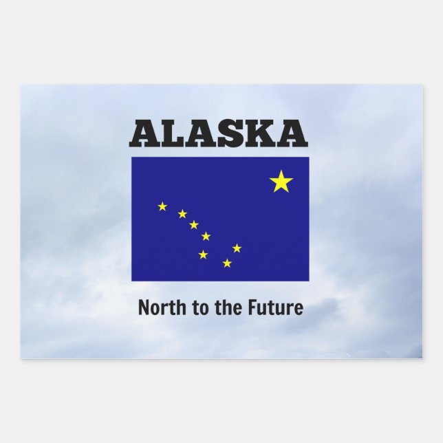 Alaska, North to the Future Wrapping Paper Sheet (Front)