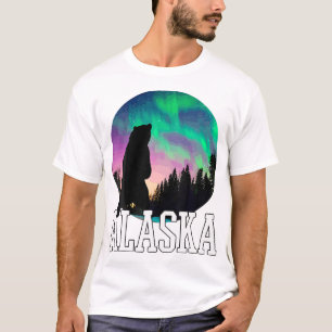 Alaska Nothern Lights Viewing Vacation T-Shirt