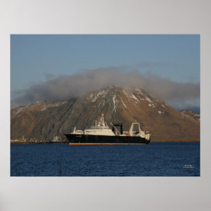 Alaska Ocean, Factory Trawler in Dutch Harbour, AK Poster