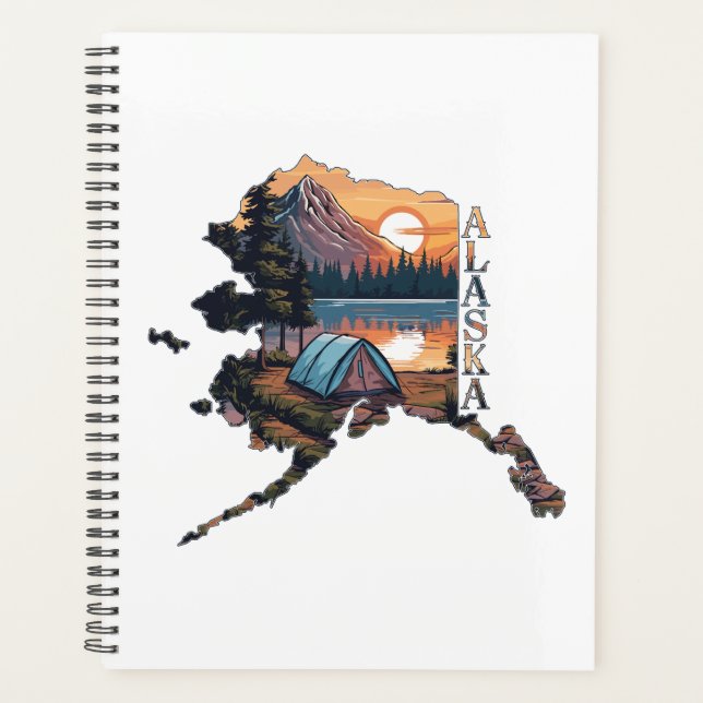 Alaska Outline Camping Planner (Front)