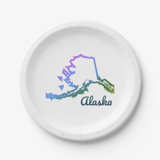 Alaska Paper Plate (Front)