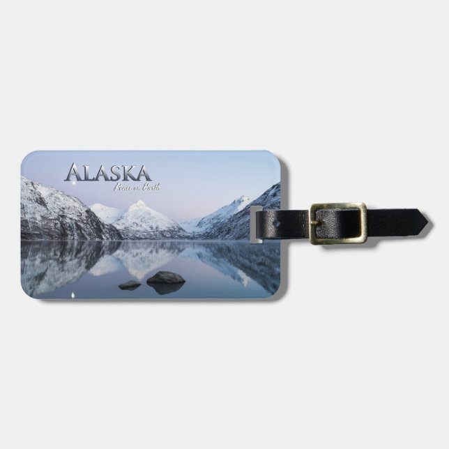 Alaska Peace on Earth Luggage Tag (Front Horizontal)