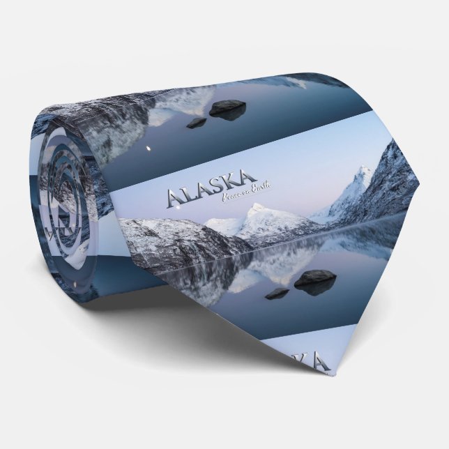 Alaska Peace on Earth Tie (Rolled)