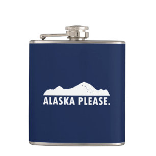Alaska Please Hip Flask