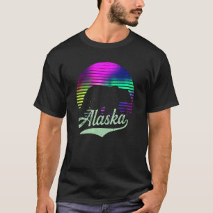 Alaska Polar Lights Wild Bear Viewing Northern Vac T-Shirt