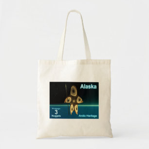 Alaska Postage - Fractal Inuit Hunter Tote Bag