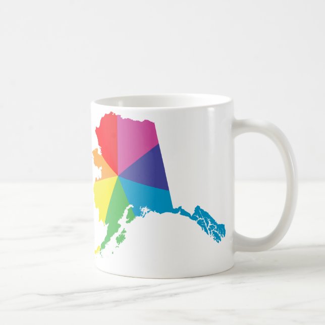 alaska pride. angled. coffee mug (Right)