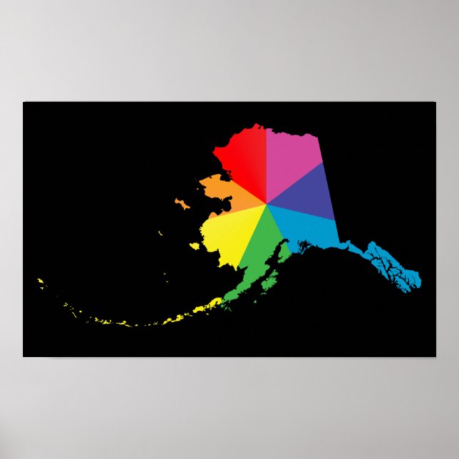 alaska pride. angled. poster (Front)