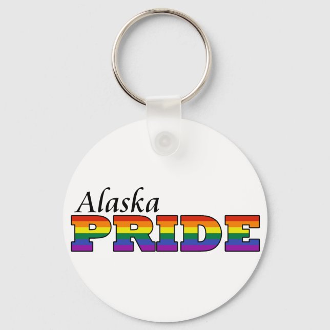 Alaska Pride Key Ring (Front)