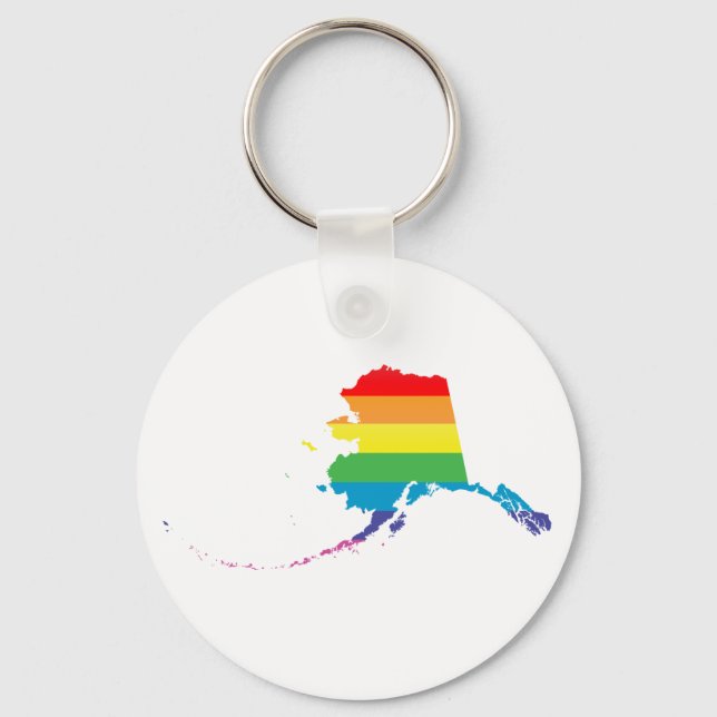 alaska pride. key ring (Front)
