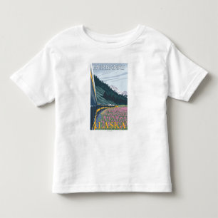 Alaska Railroad Scene - Fairbanks, Alaska Toddler T-Shirt