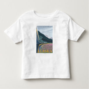 Alaska Railroad Scene - Matanuska Valley, Alaska Toddler T-Shirt