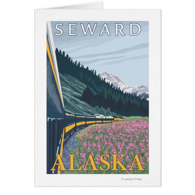 Alaska Railroad Scene - Seward, Alaska (Front)