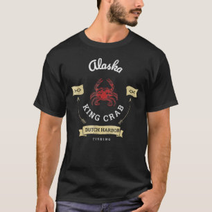 Alaska Red King Crab Dutch Harbour Fishing T-Shirt