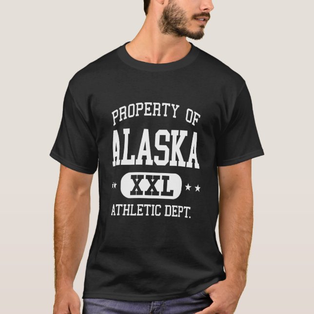 Alaska Retro Athletic Property Dept T-Shirt (Front)
