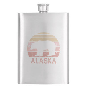 Alaska Retro Bear Hip Flask