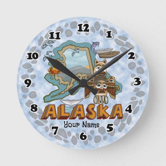 Alaska round clock (Front)