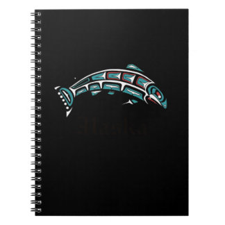 Alaska Salmon Fishing Native American Indigenous Notebook