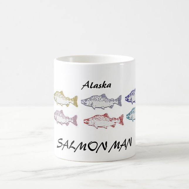 ALASKA SALMON MAN COFFEE CUP (Center)