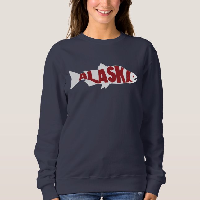 Alaska Salmon Sweatshirt (Front)