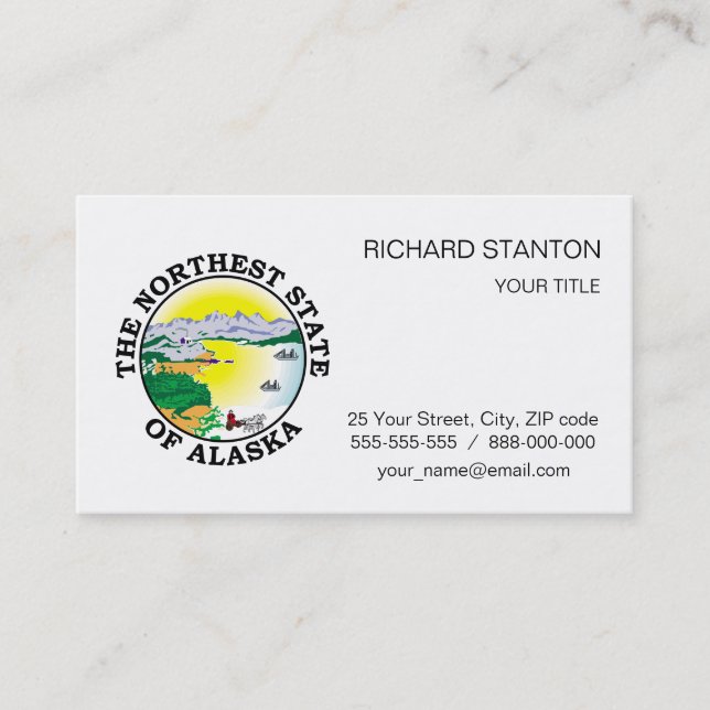 Alaska sign business card (Front)