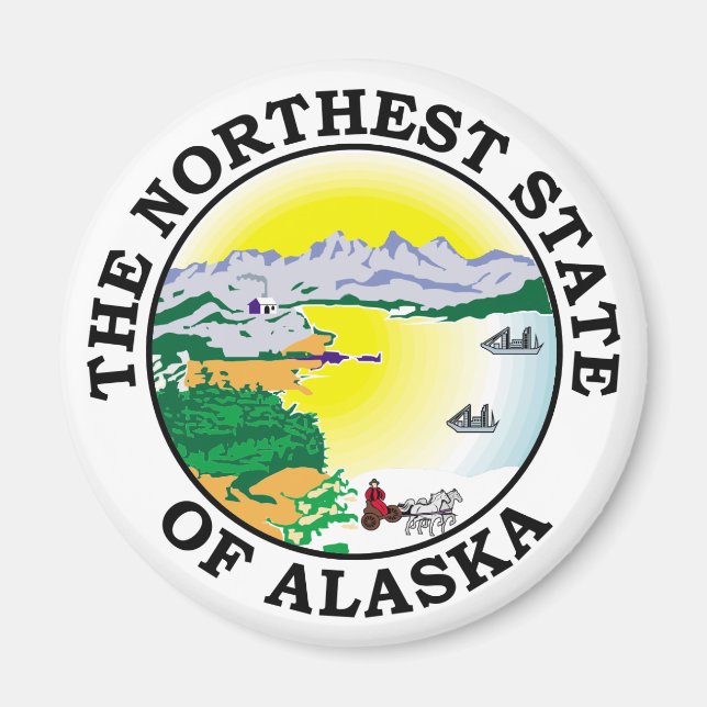 Alaska sign magnet (Front)