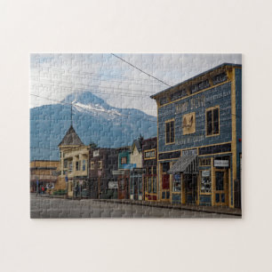Alaska Skagway Town Buildings Photo Jigsaw Puzzle