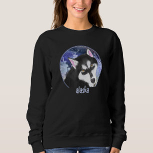 Alaska Sled Dog Siberian Husky Mushing Alaskan Hus Sweatshirt