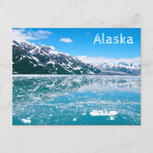 Alaska Snow Glacier Mountain Trip Postcard